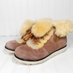 Voderugg Australian Fur Lined Lace Up Winter Boot F264
